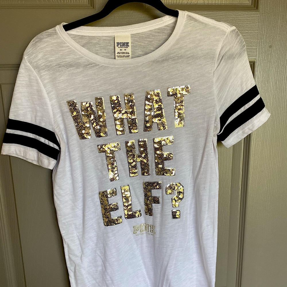 VS PINK What the Elf? Tshirt